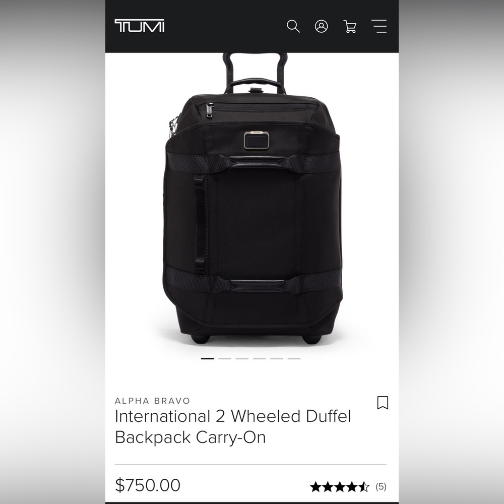 Tumi Alpha Bravo Carry On Luggage